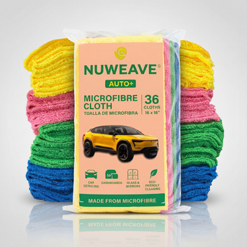 Nuweave® Auto+ Premium Microfibre Detailing Cloths (36-Pack) | 400 GSM Edgeless